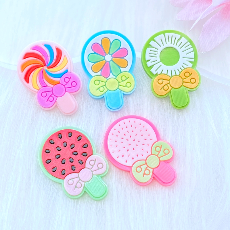 Embellishment Glue Craft - 10Pcs Nieuwe Leuke Lollipop Serie Pvc