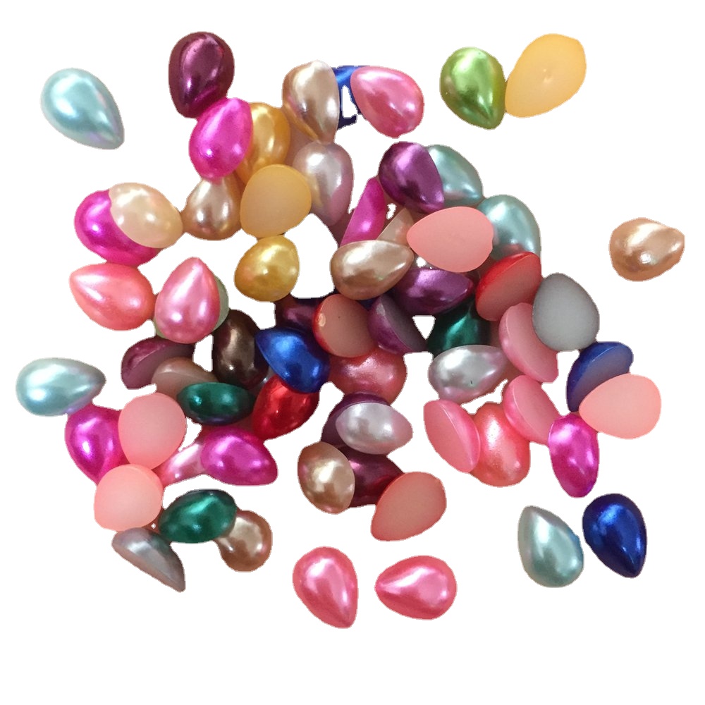 Embellishment Glue Craft - 200Pcs Resin Leuke Drop Pearl Bead