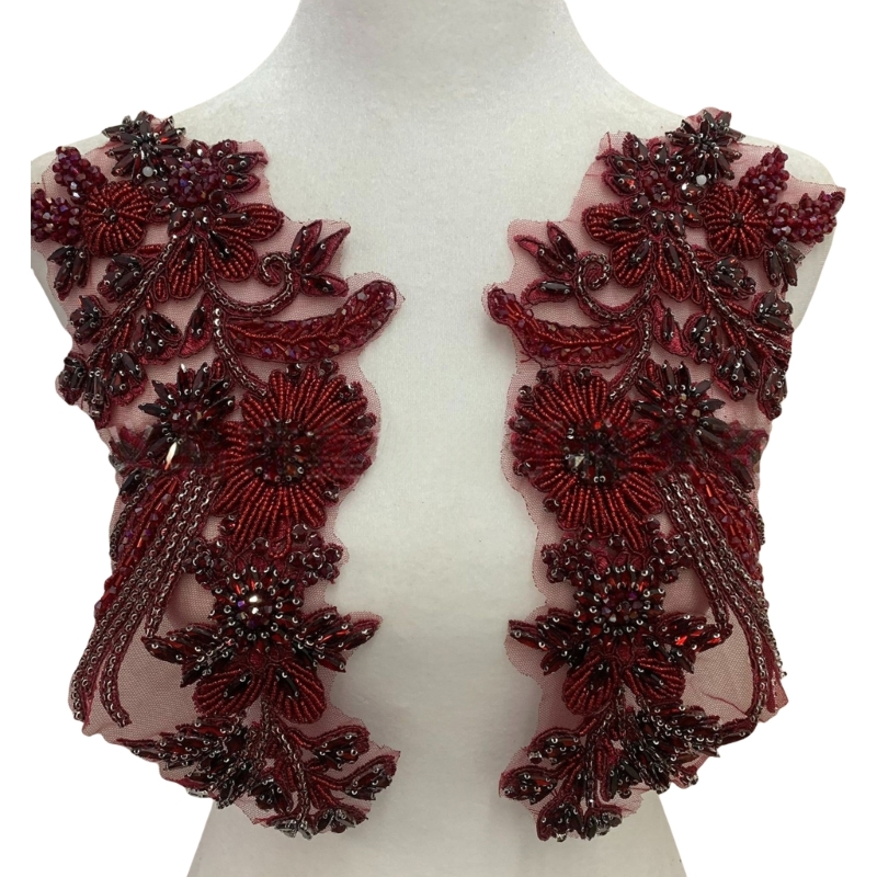 Applique Patch Flower - 49MC Borduurkralen Tarwe Applique Naai-accessoire voor