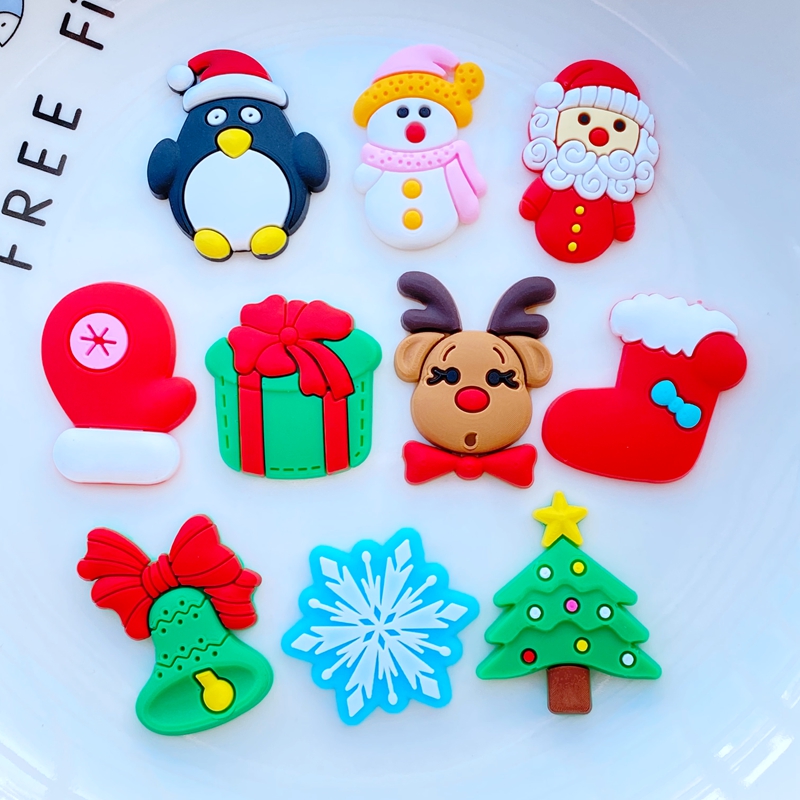 Embellishment Glue Craft - 20Pcs Nieuwe Patroon Leuke Cartoon Kerst