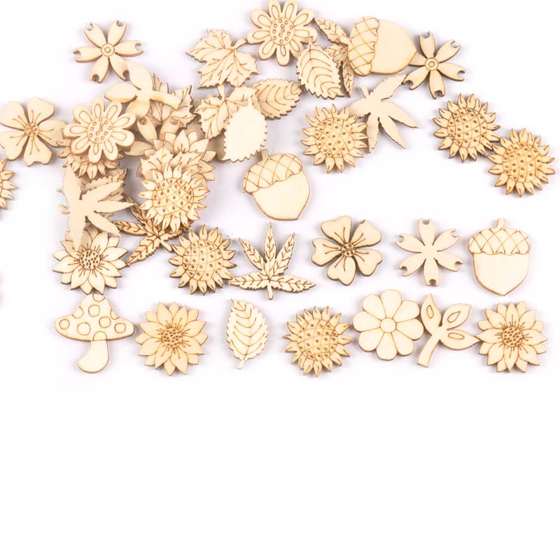 30 Stuks 25-30Mm Hout Diy Acce - Embellishments For Scrapbooking recensie en prijs