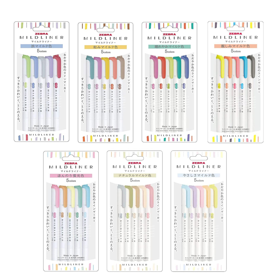 Zebra Volledige 35/25 Kleuren  - Zebra Pen Mildliner recensie en prijs