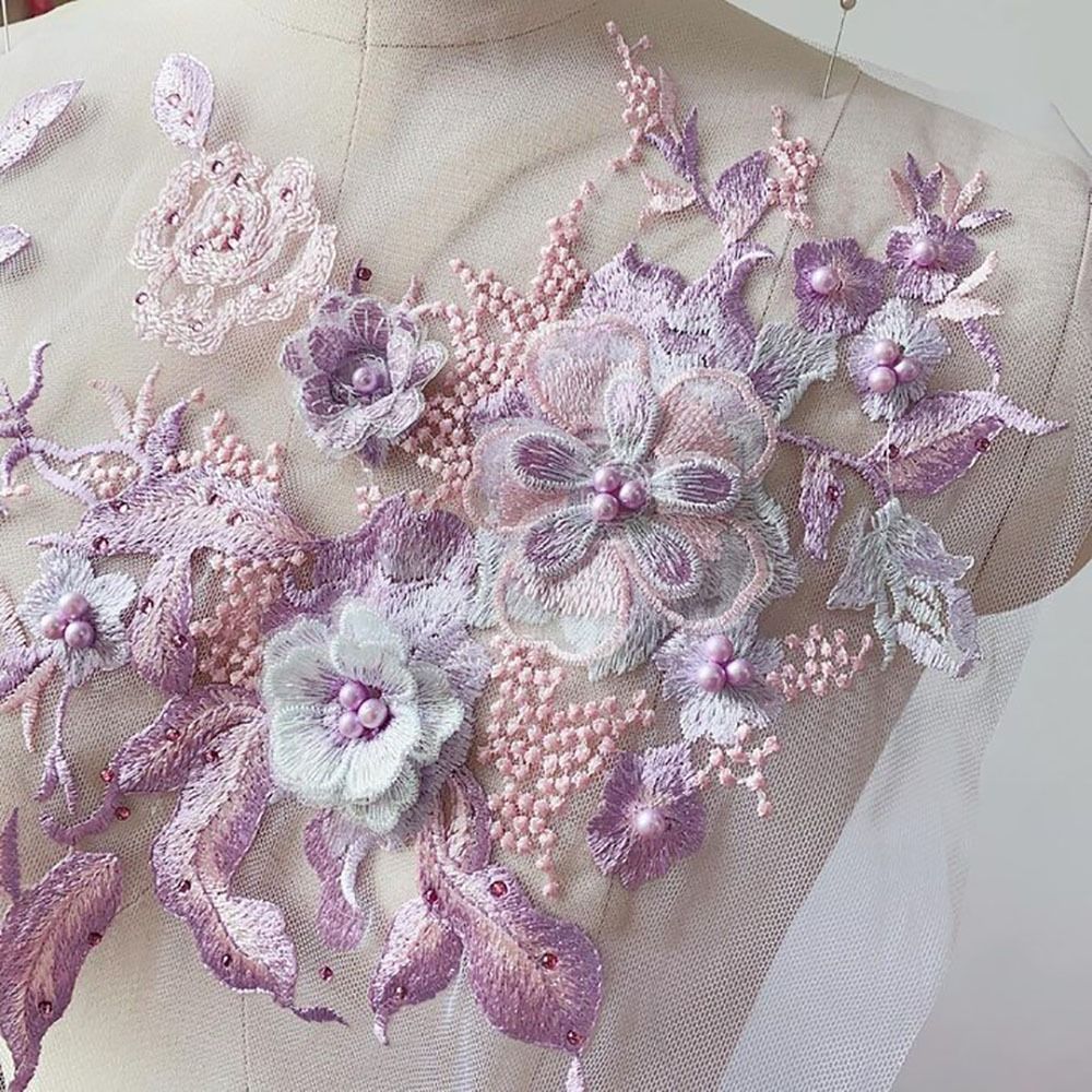 3D bloemen kralen kant stoffen - Applique Patch Flower recensie en prijs