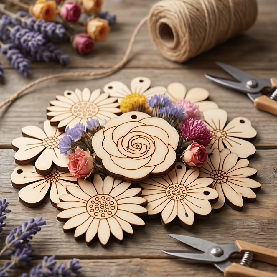 50 stuks/set 35mm gemengde blo - Easter Craft Embellishment Set recensie en prijs