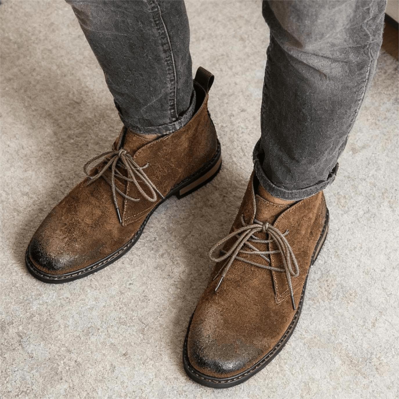 Leren laarzen Retro Comfortabe - Guipure Lace Panel recensie en prijs