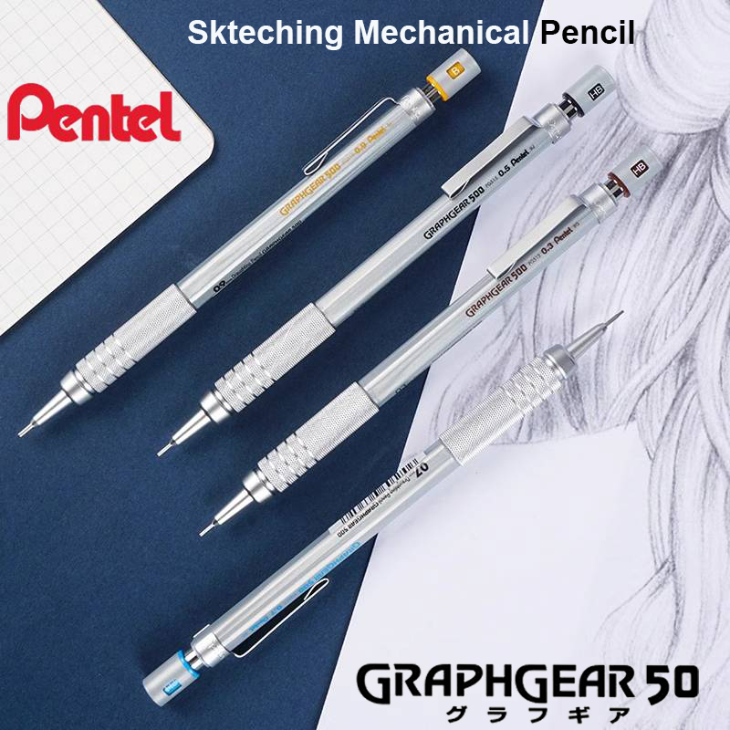 Pentel Vulpotlood GraphGear 50 - Pentel Pen Energel recensie en prijs
