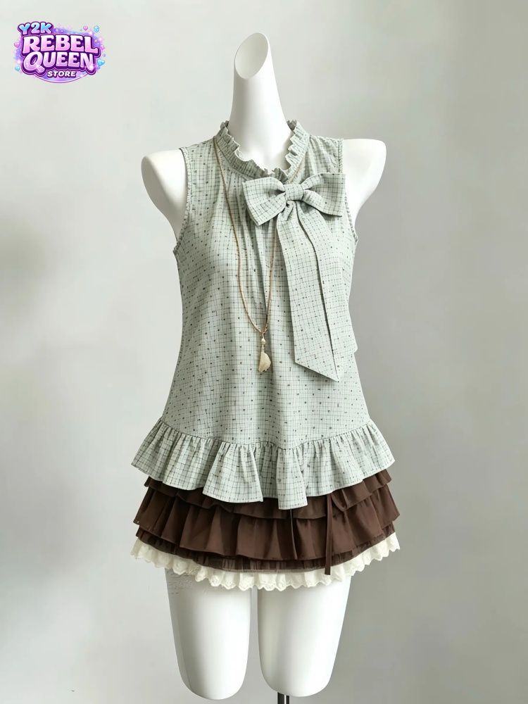Japanse Vintage Sweeti 2-delig - Elastic Lace Trim recensie en prijs