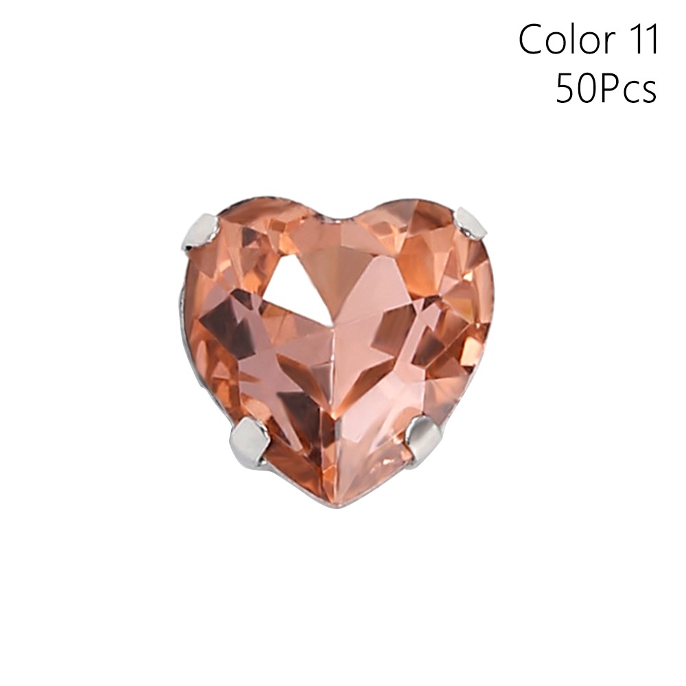 50 stks/pak Hartvorm Glitter N - Sew On Rhinestone recensie en prijs